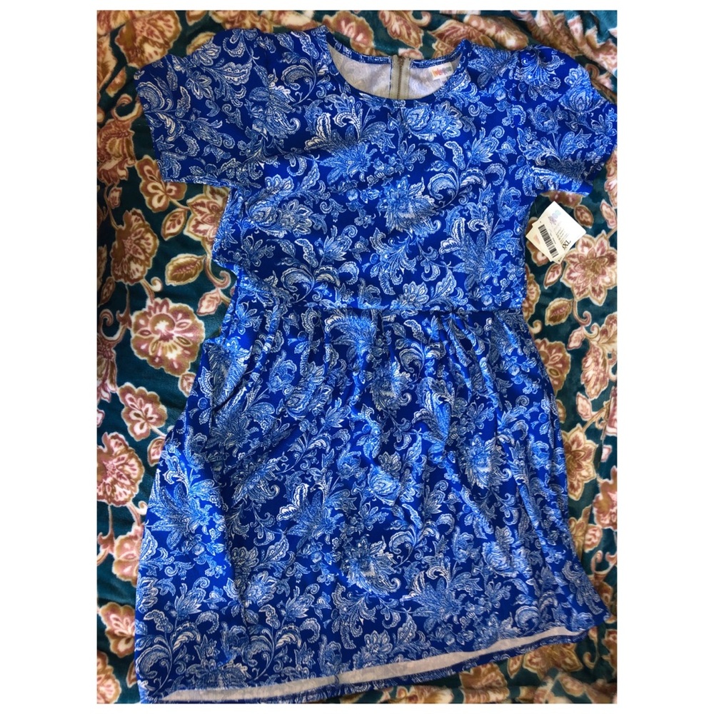 Blue Patterned LulaRoe Dress